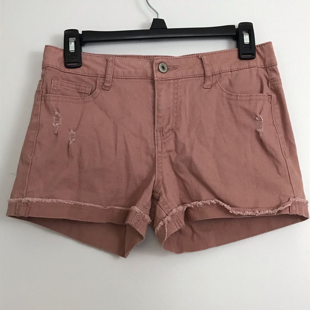 Vintage Bongo Dusty Pink Womens Shorts Sz 7 Comfy Distressed Bottoms